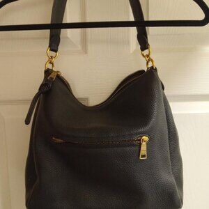 Coach purse and wallet - black pebbled